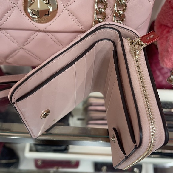 Kate Spade natalia small flap crossbody & SMALL ZIPAROUND WALLET - Picture 6 of 16